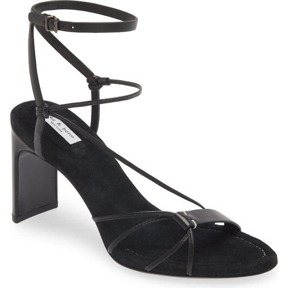 rag & bone Shoes - 🆕 RAG and BONE Vossen Asymmetric Strappy Sandal Shoes Black 9